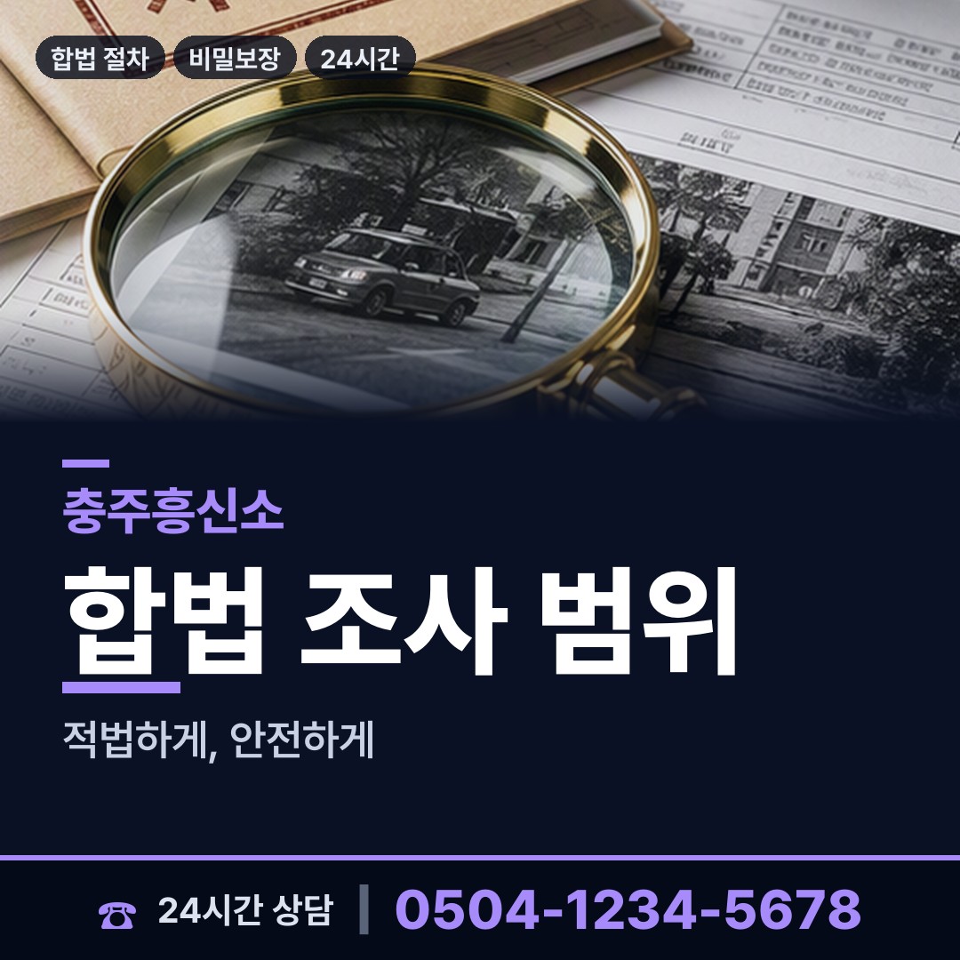 충주 대소원면 계약사기조사 상담 안내